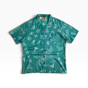 70s KENNINGTON Short Sleeve Shirt   ”Kanji”   漢字 半袖シャツ