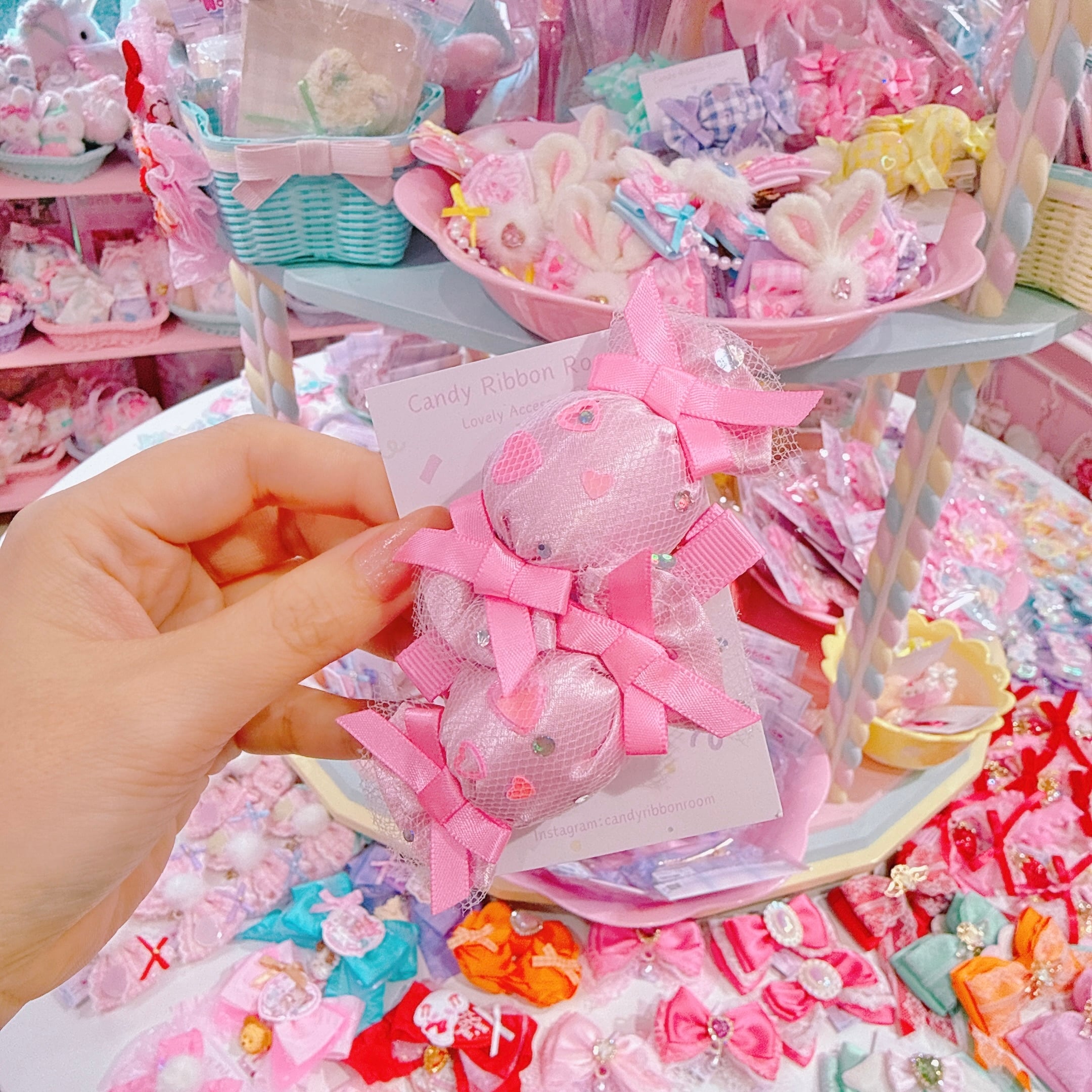 【F4】107-6ツインヘアクリップ