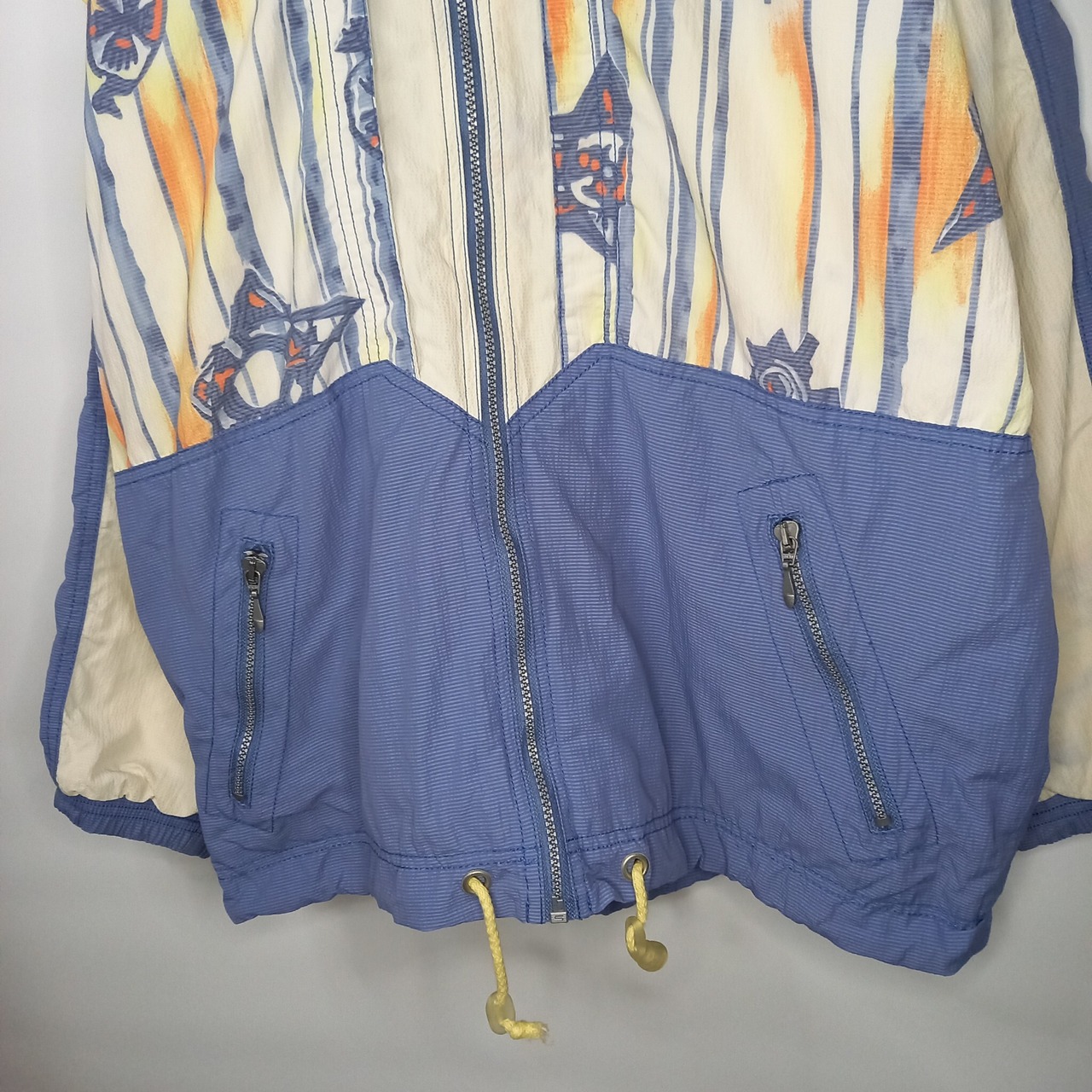 ポルトガル製　80s　90s　リーボック　ナイロンジャケット　刺繍　裏メッシュ