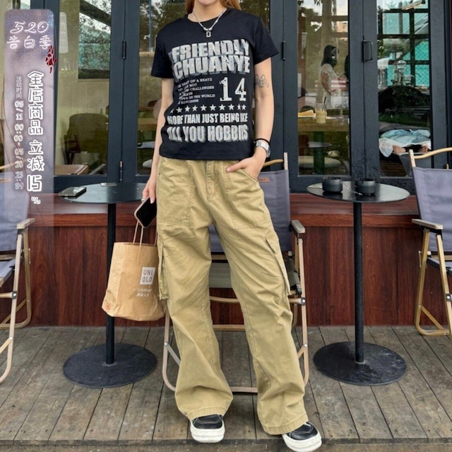 グラフィックプリントクルーネックジャストT 3col R02221
