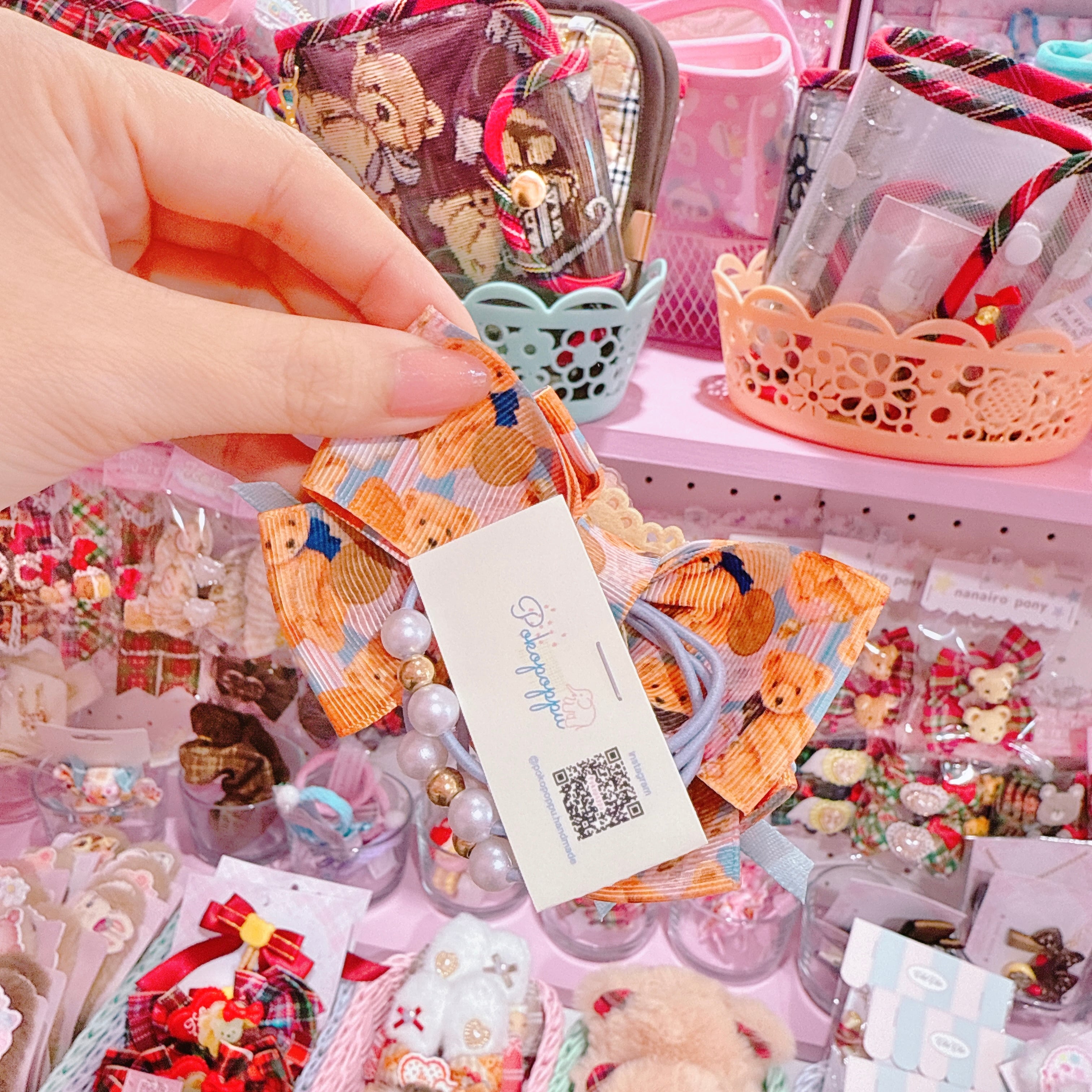 【S5】4-9ピュアチューレリボンヘアゴム