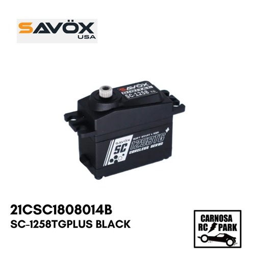 【SAVOX サボックス】SC-1258TG PLUS Black 超高速・高耐久性・コアレス デジタルサーボ［21CSC1808014b］