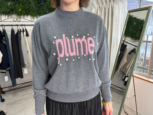 cest moijeu ファーロゴ　パールニット　10256045