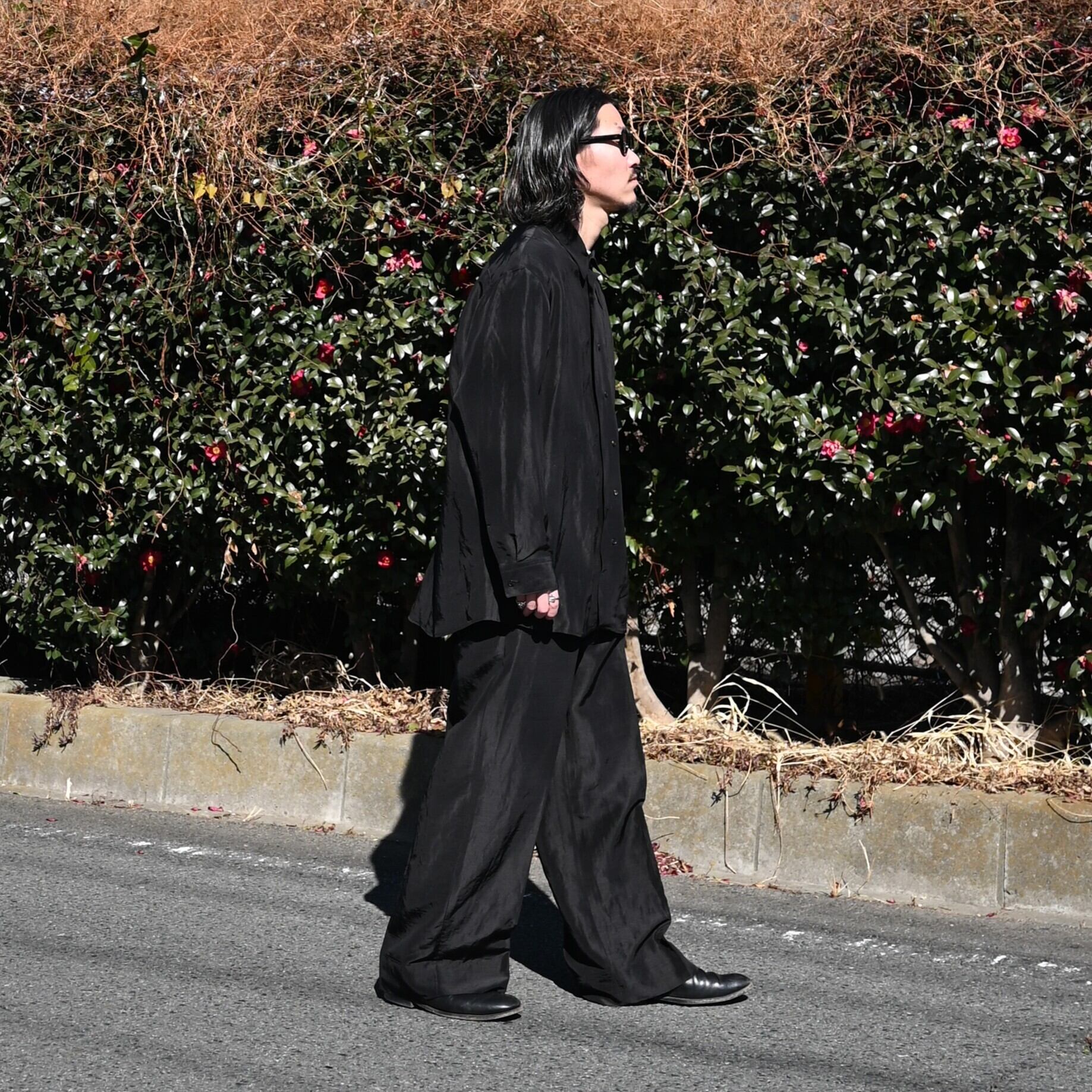 Nonnotte / Cascade Placket Oversized Shirt | GANKO