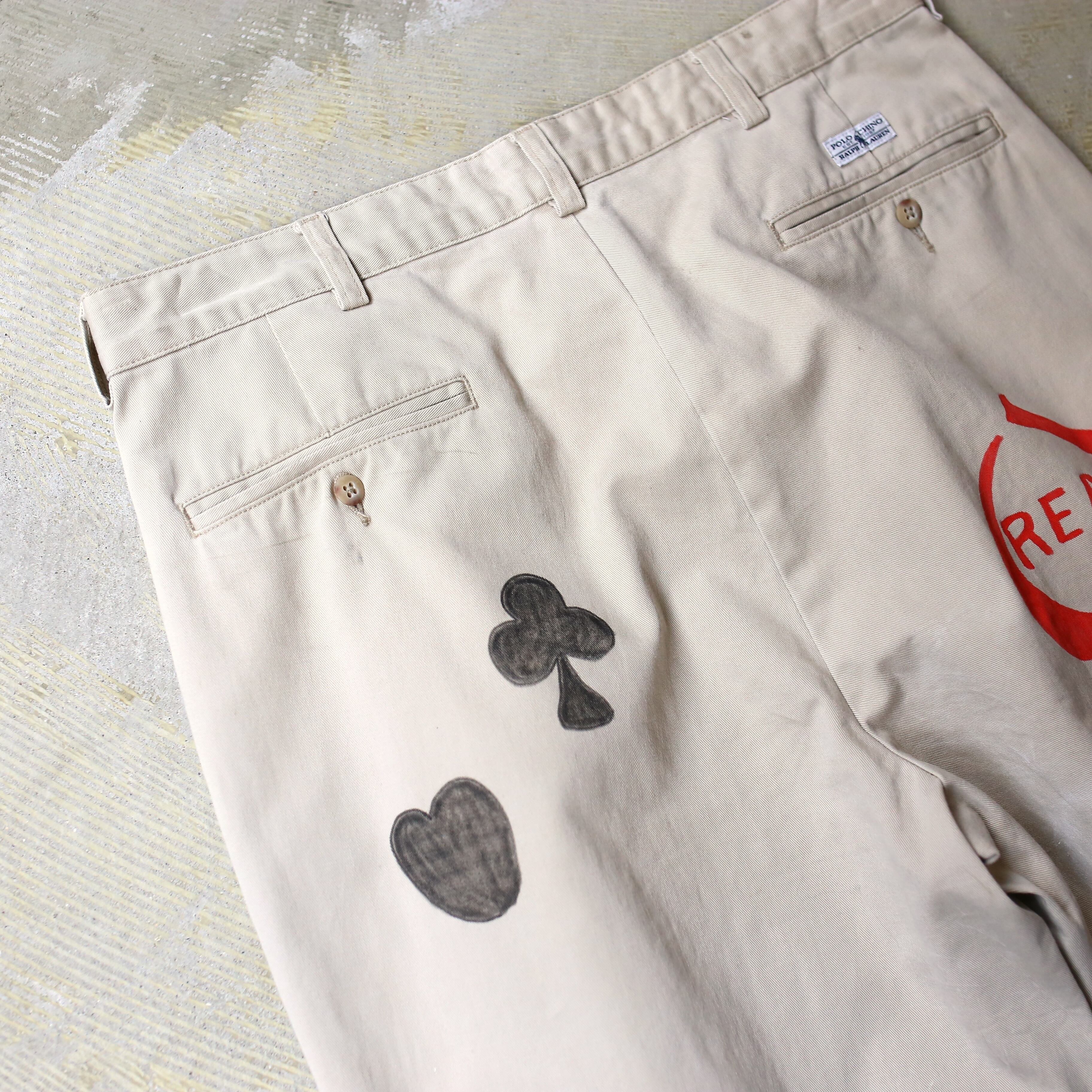 RALPH LAUREN】HAND PAINT DESIGN MEMORIAL PANTS / ラルフローレン