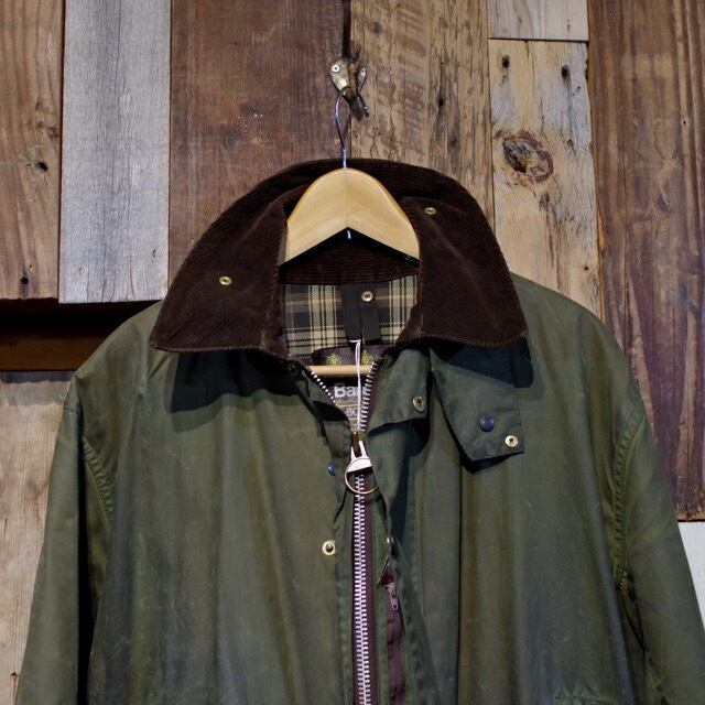 1980-90s Barbour BORDER Olive Green Size 38 / バブアー ボーダー 3