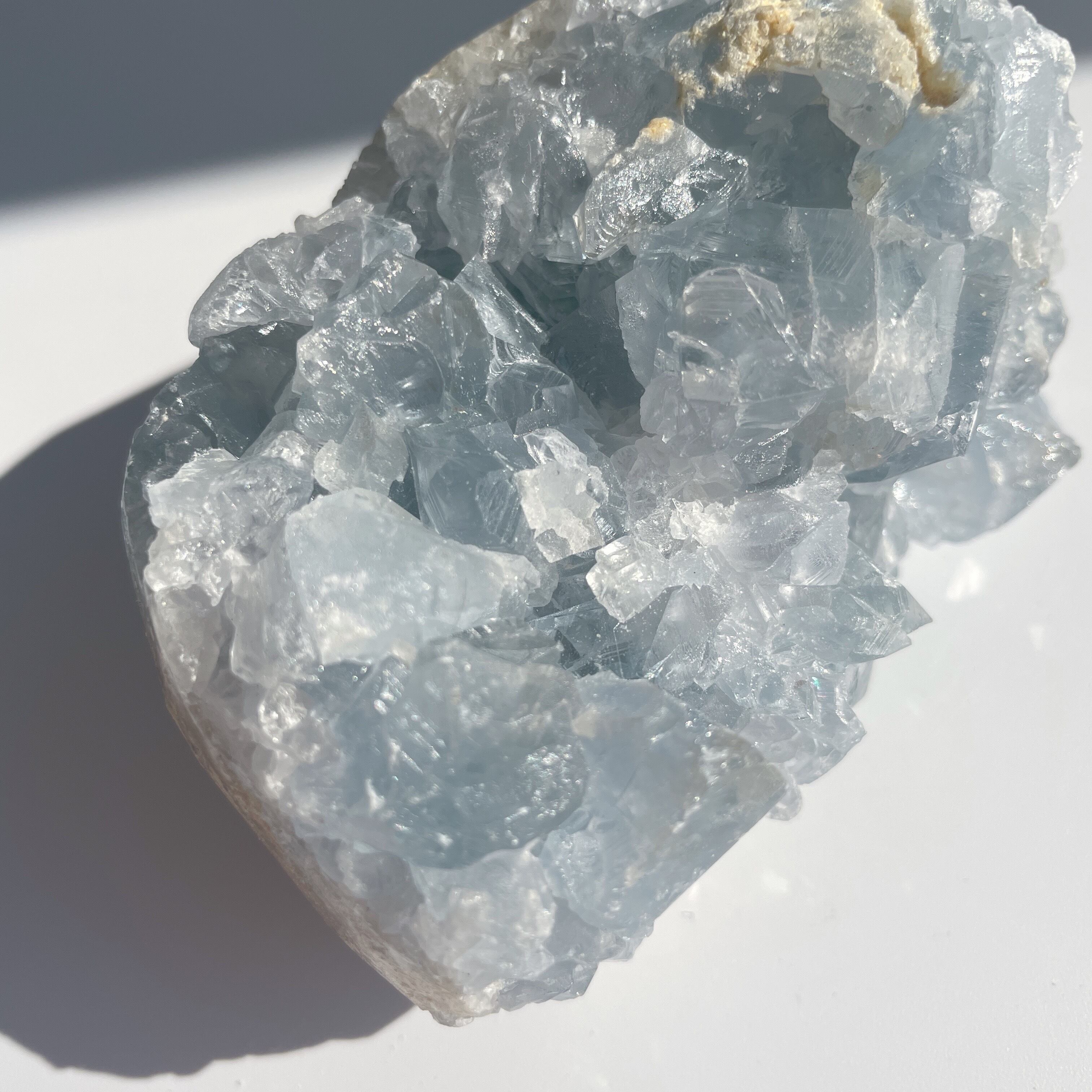 ころっとした卵型。セレスタイト 原石52◇ Celestite ◇天然石