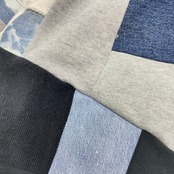 【hoodi18】 Remake Hoodie black × Gray