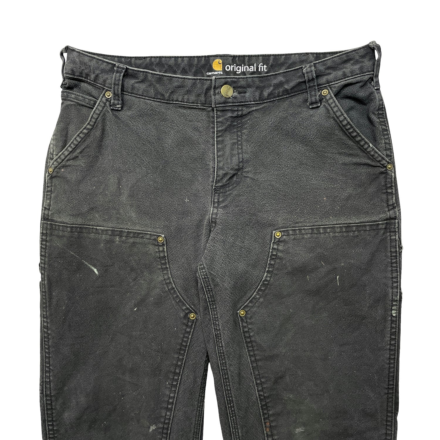 USA古着 Carhartt カーハート ダブルニー ブラックデニム ペインター