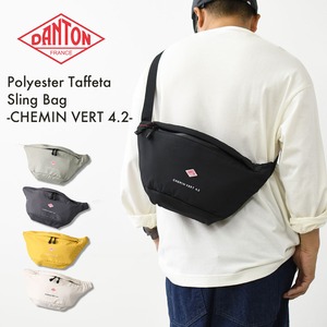 DANTON [ダントン] Polyester Taffeta Sling Bag -CHEMIN VERT 4.2- [CHEMIN VERT 42] ポリエステルタフタ スリングバッグ・シュマン・ヴェール 4.2・ボディバッグ・ポリエステルタフタ・ショルダーバッグ・MEN'S / LADY'S [2026AW]