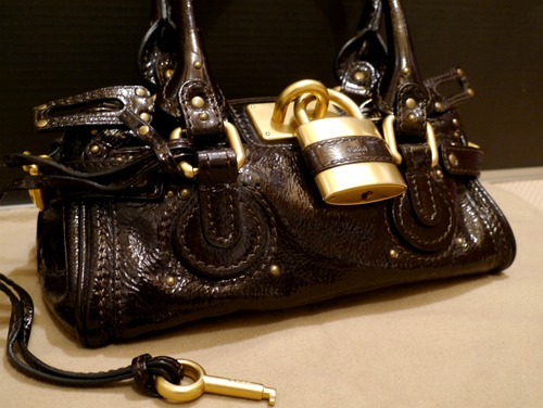 美品★Chloe クロエ パテントレザーハンドバッグ パディントンミニ★