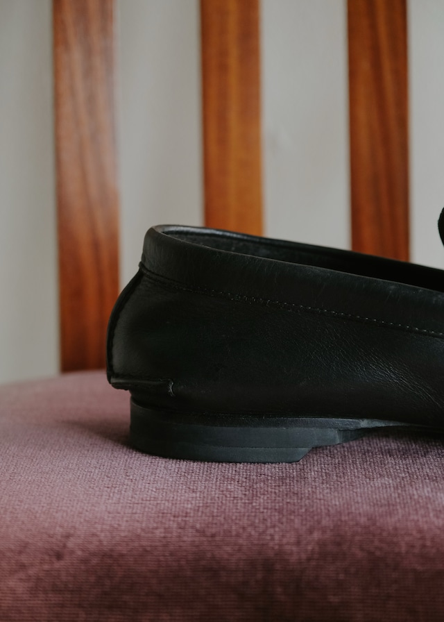 00's- JIL SANDER lace up leather moc toe loafers