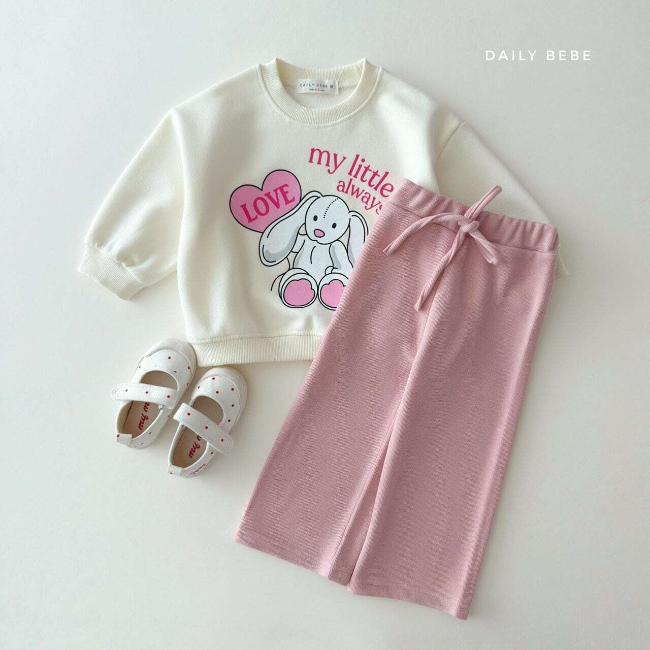 【取寄】Dailybebe マイリトルトレーナー ピッグ ラビット|秋服|韓国子供服|26/AT