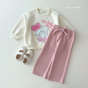 【取寄】Dailybebe マイリトルトレーナー ピッグ ラビット|秋服|韓国子供服|26/AT