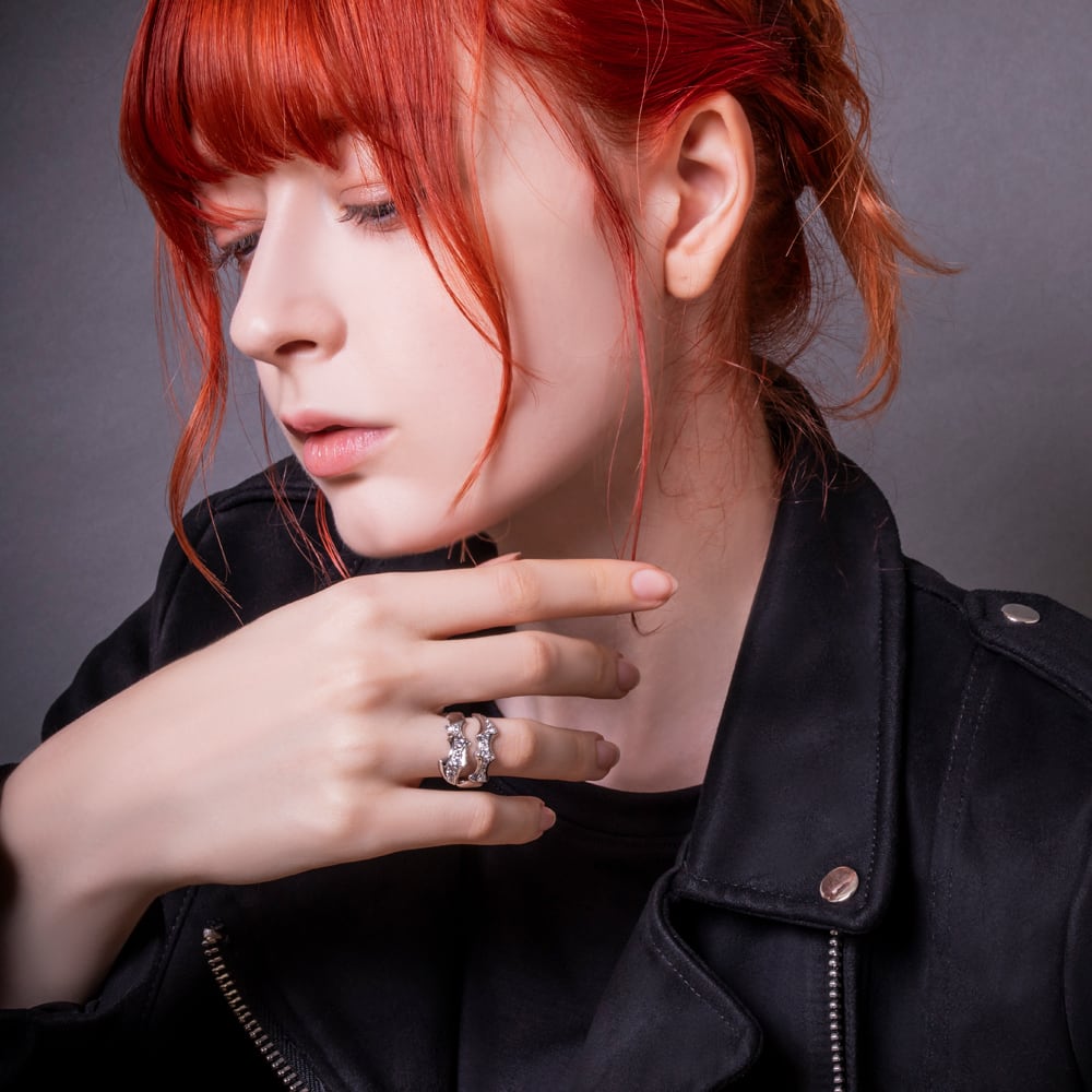 ルシフェルウイングリングPAVE ACSR0006 Lucifer Wing Ring PAVE