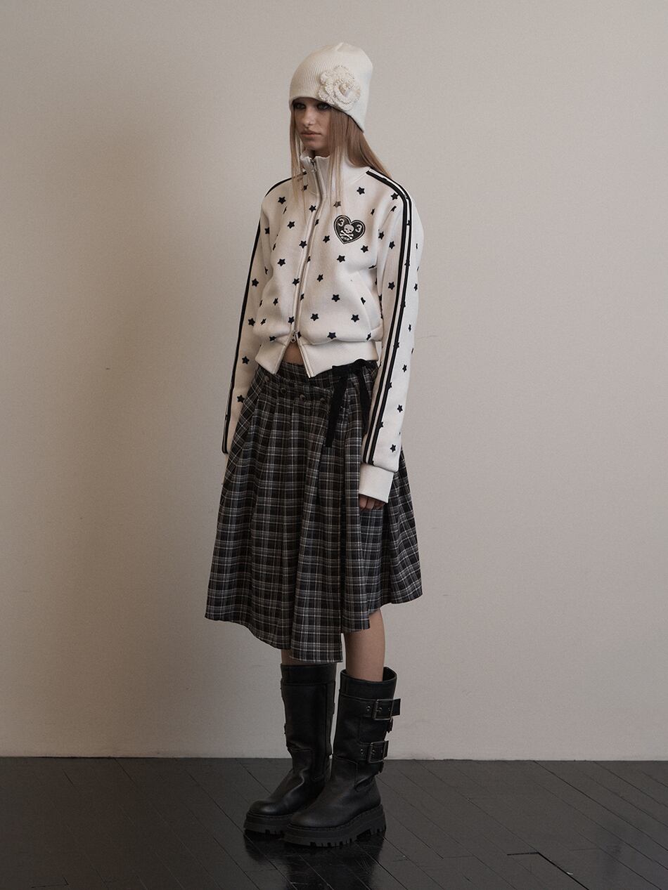 再入荷！☆aespa カリナ 着用！！【SETUP-EXE】STAR SPORTY ZIP-UP