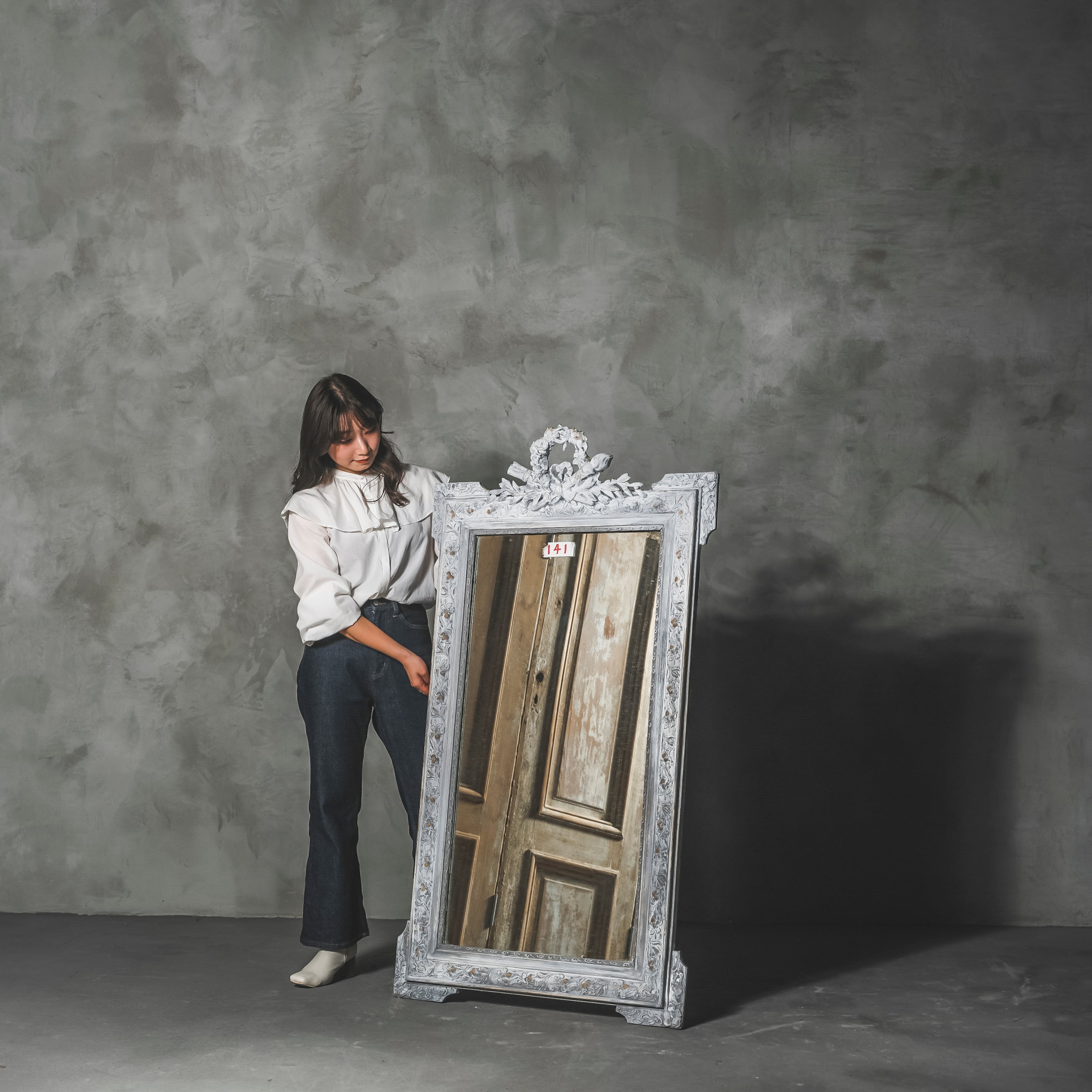 ミラー/フレンチミラー/アンティークミラー/鏡/姿見/フランス家具/店舗什器/ディスプレイ