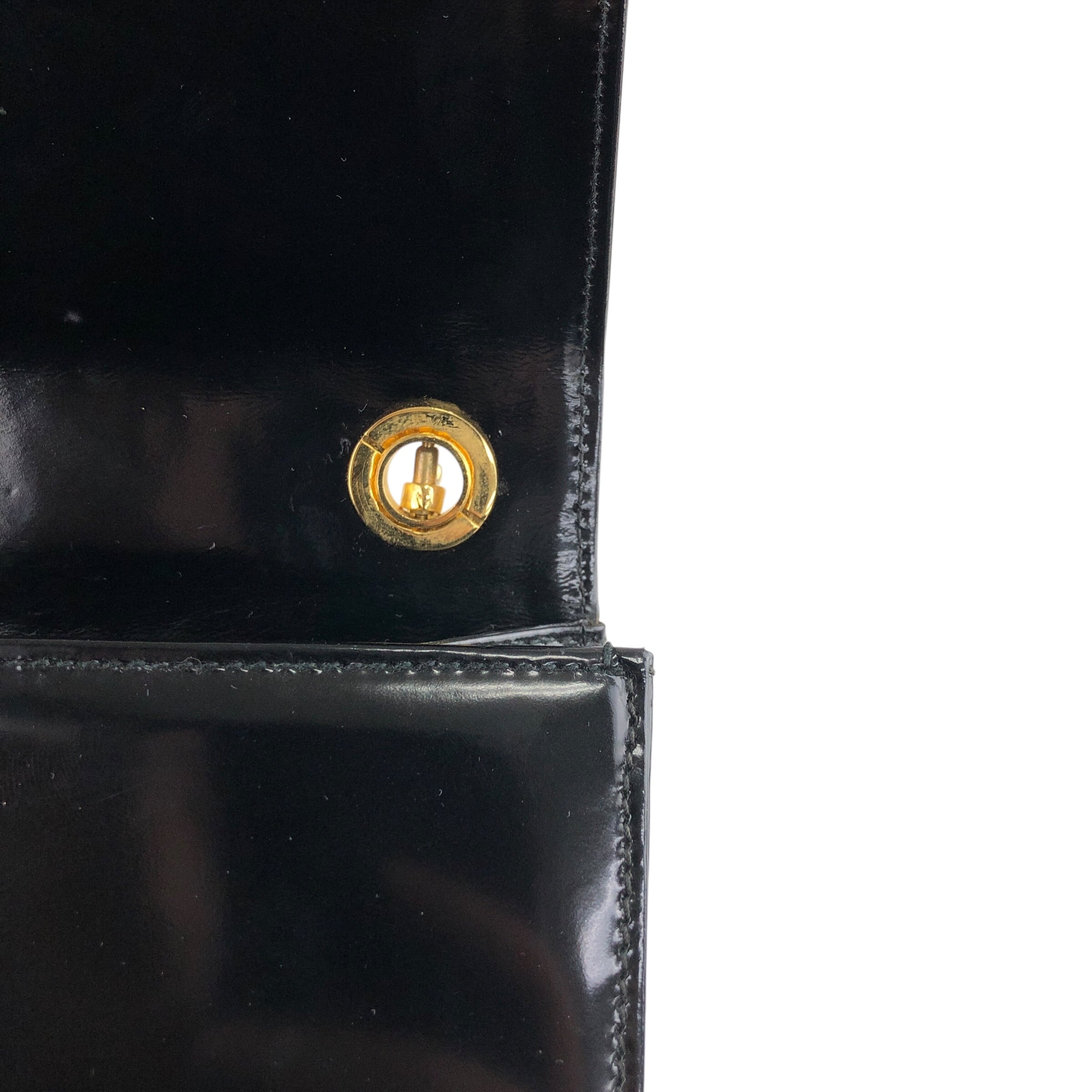 GIVENCHY ジバンシィ ショルダーバッグ ブラック ロゴ エナメルレザー