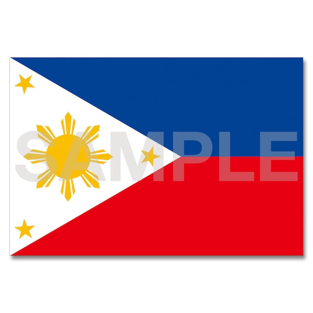 世界の国旗ポストカード ＜アジア＞ フィリピン共和国 Flags of the world POST CARD ＜Asia＞ Republic of the Philippines