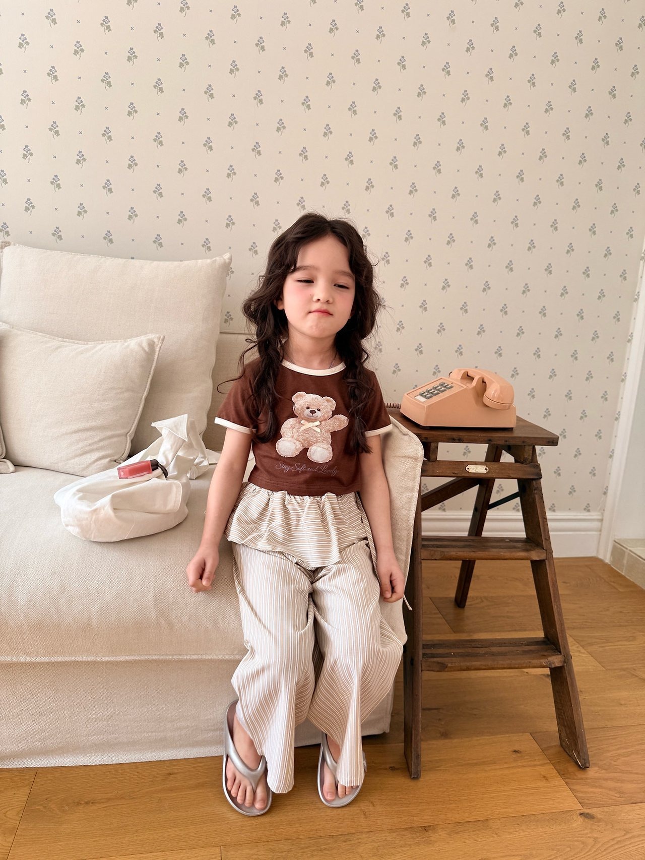 [COMMA] Teddy Color Block Tee (160/170) / [콤마] 테디배색티 (160/170)