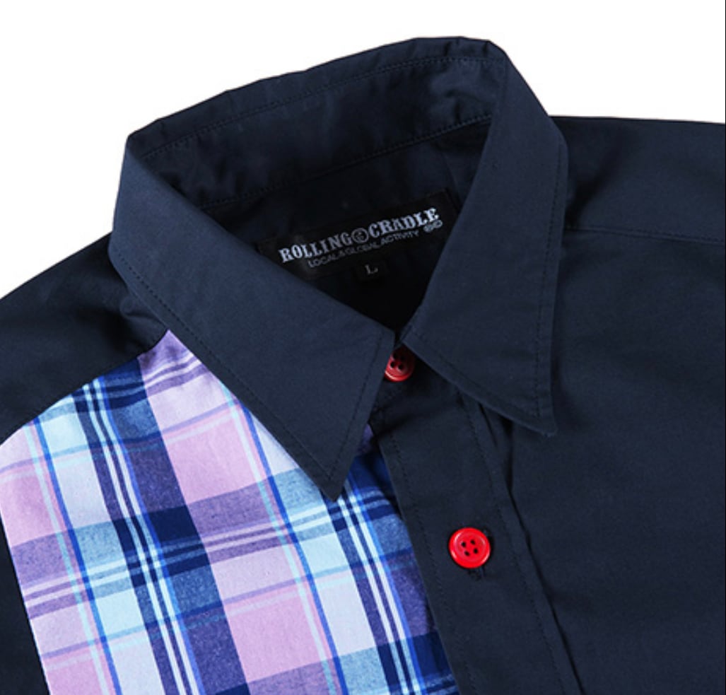 ROLLING CRADLE 】ローリングクレイドル/ ALTERNATELY SHIRT (BLACK