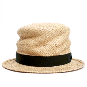 [curione] twiddle silk raffia hat