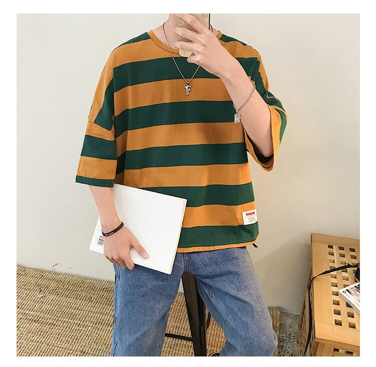 全3色 Tシャツ カットソー ボーダー カジュアル シンプル