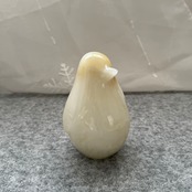 ペンギン*ホワイトオニキス*231201*天然石カービング*天然石インテリア*置き物*インテリアストーン