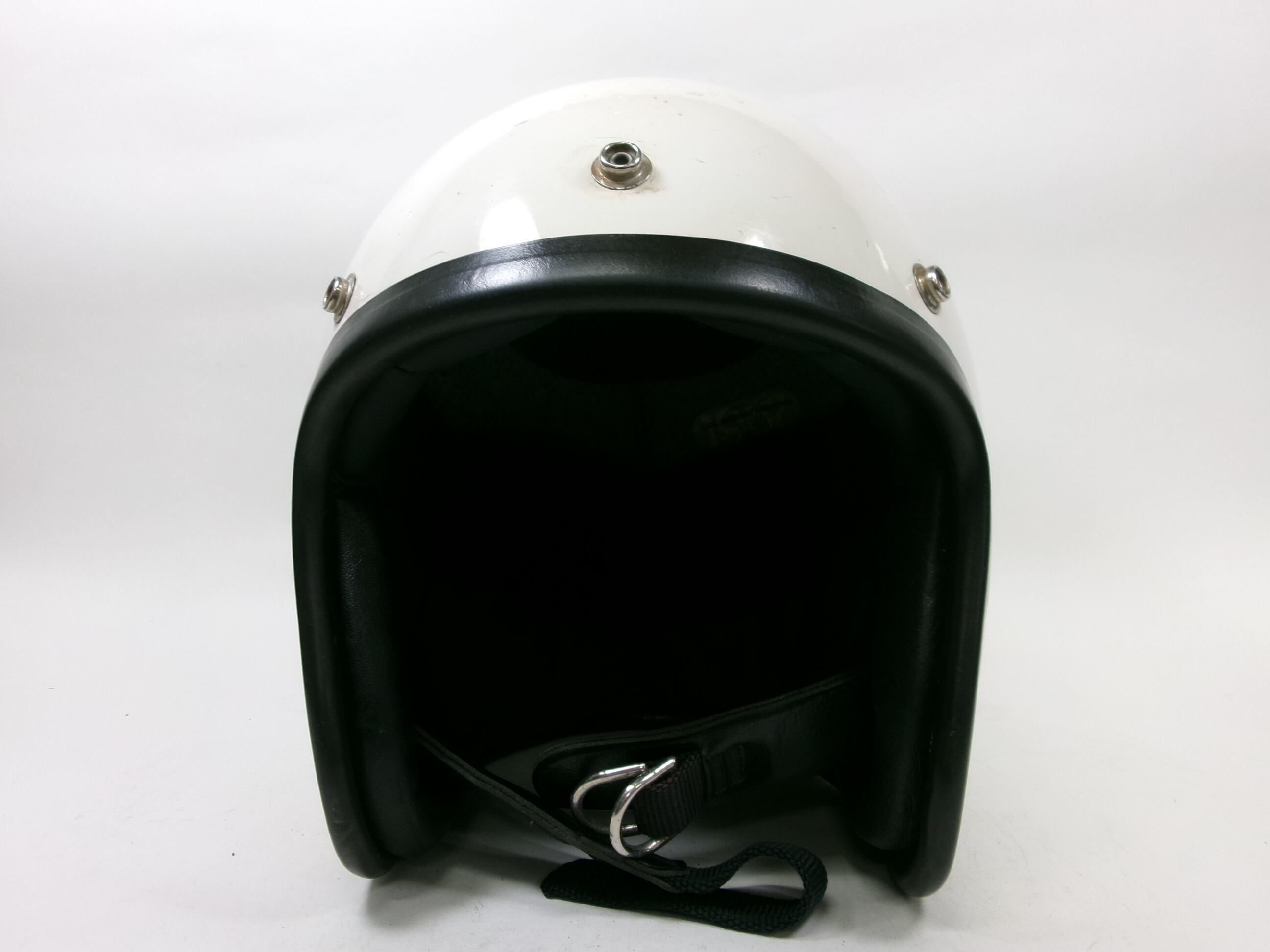 Sシェル! 70s BELL R-T ジェットヘルメット オレンジ 7 目深加工済み L