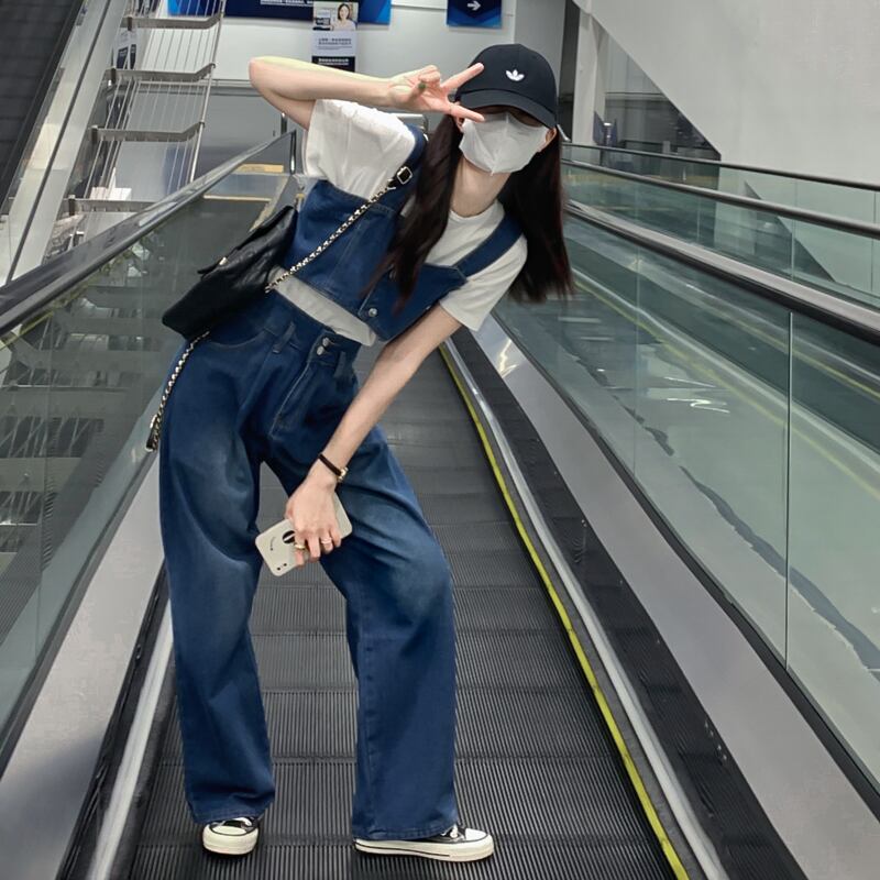 22ss デニムビスチェセットアップ 韓国レディースファッション通販 Krex ケーレックス