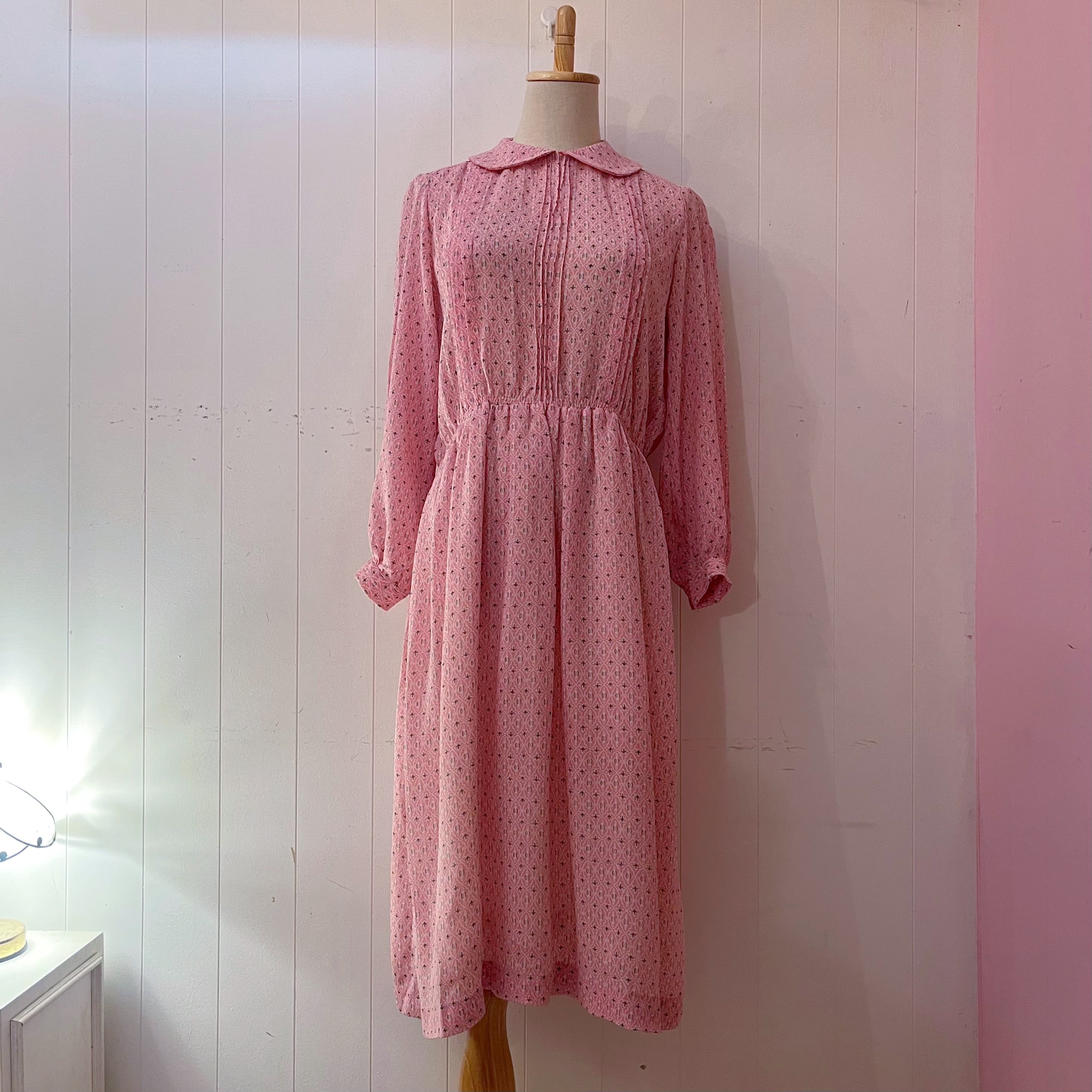 pink provencal floral one-piece