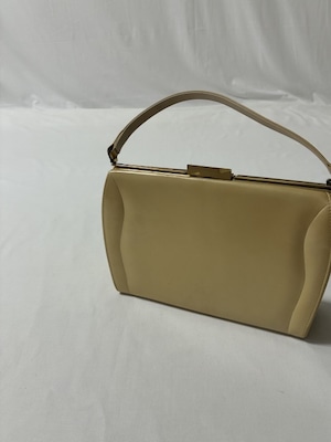 1960~70's Solid Color Stitched Design Handbag