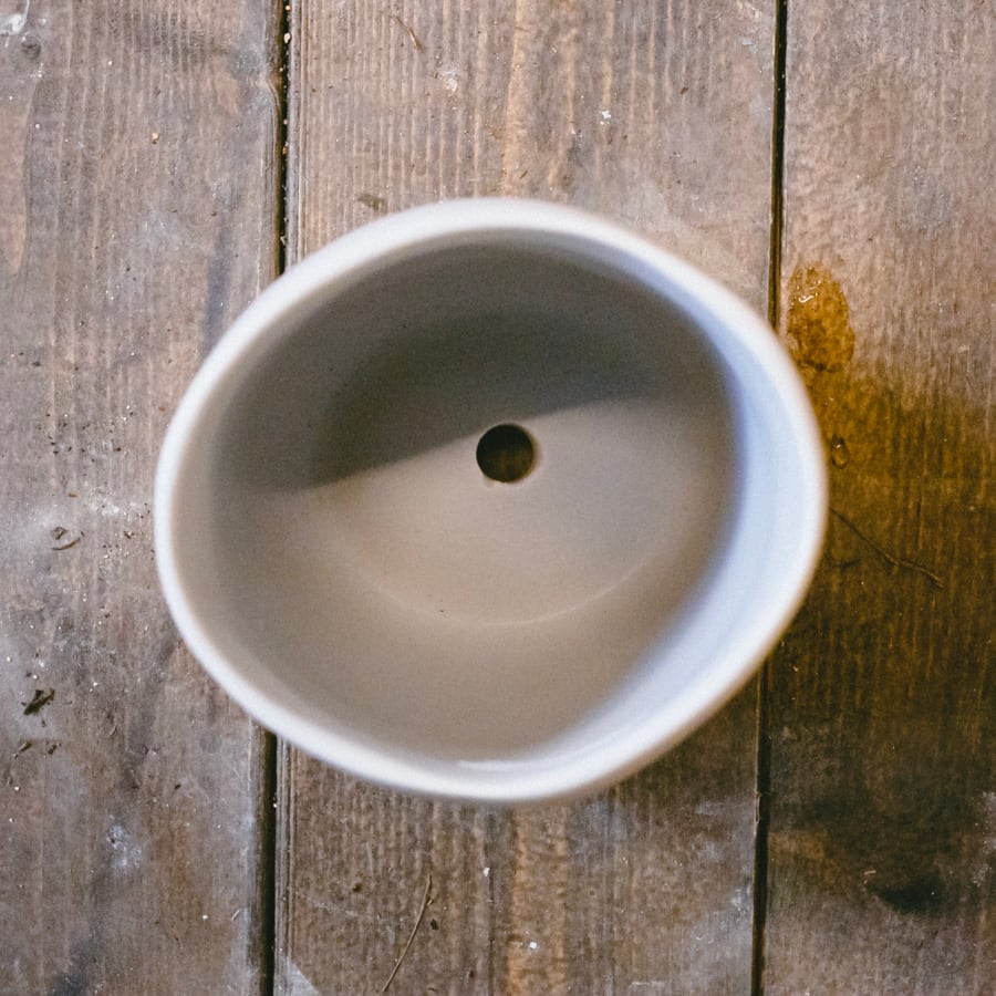 鉢 なめらか素材 3色 陶器鉢 〜3号○直径約7㎝ 横約8.5㎝ 高さ約
