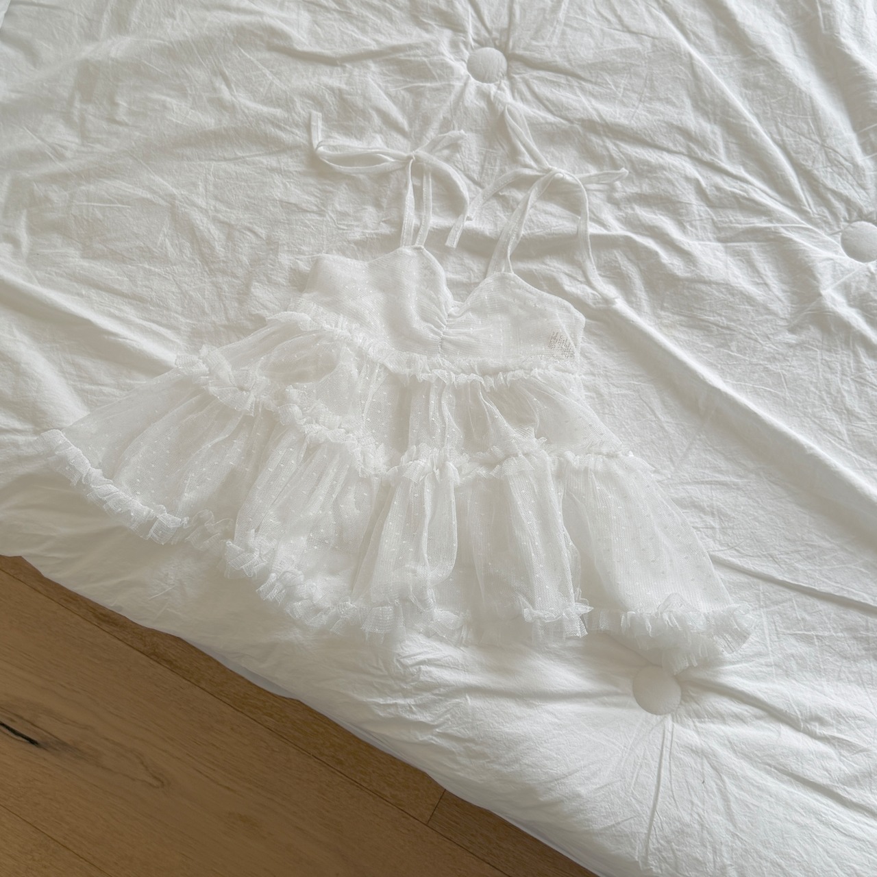 韓国子供服 / ninibello / Tulle Layered Dress / ワンピ―ス *S~L*