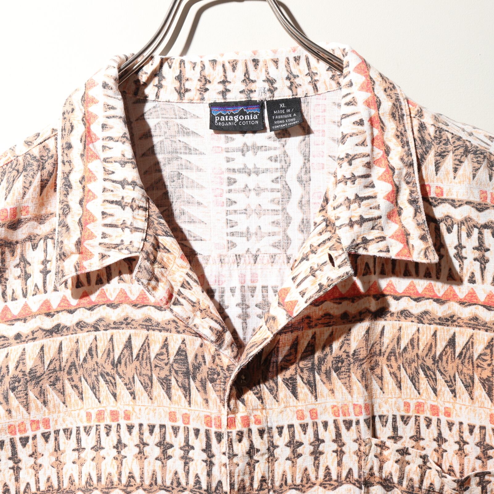 美品 XL 97年 A/Cシャツ ネイティブ柄 patagonia パタゴニア Native  