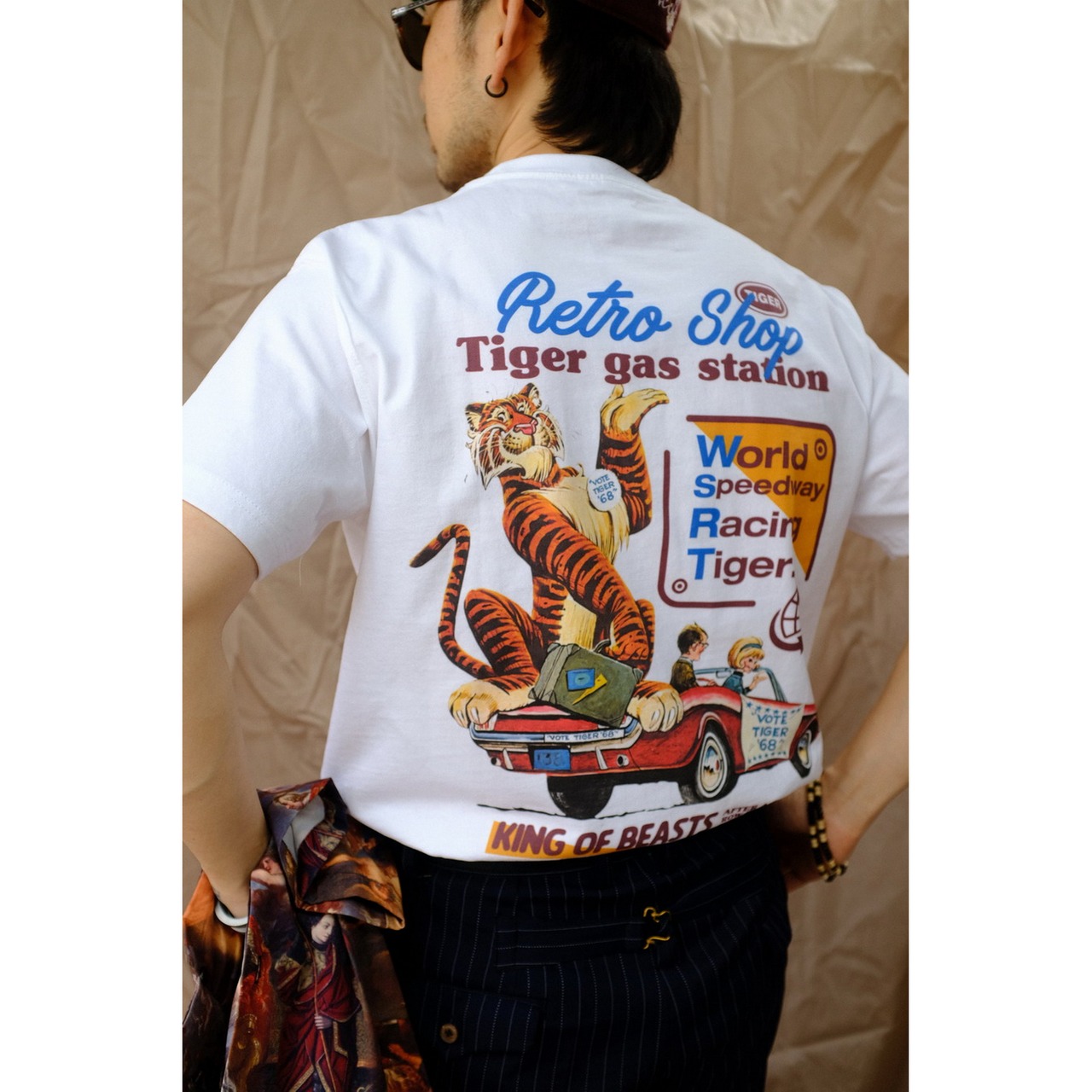 VINTAGE ストリート 虎 Tシャツ T844