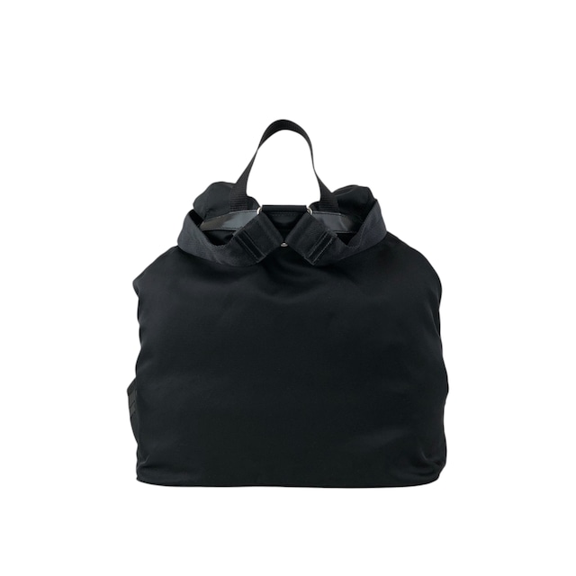 PRADA プラダ バックパック ブラック トライアングルロゴ ナイロン ダブルポケット リュック vintage ヴィンテージ オールド vsidzm