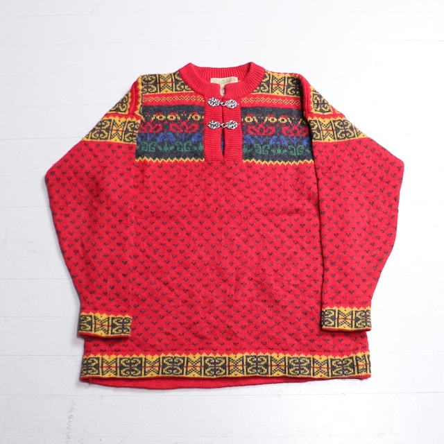 1990s "The RAGAZZ" Nordic Sweater K254