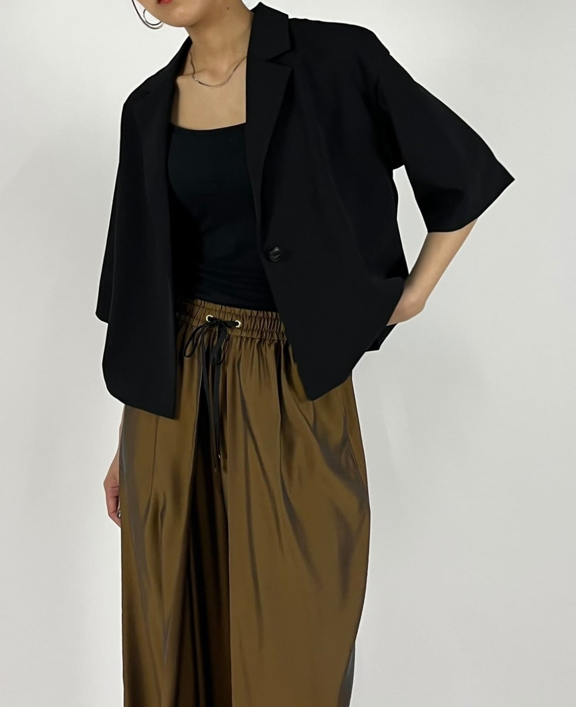 【 PASSIONE 】6分袖テーラードジャケット