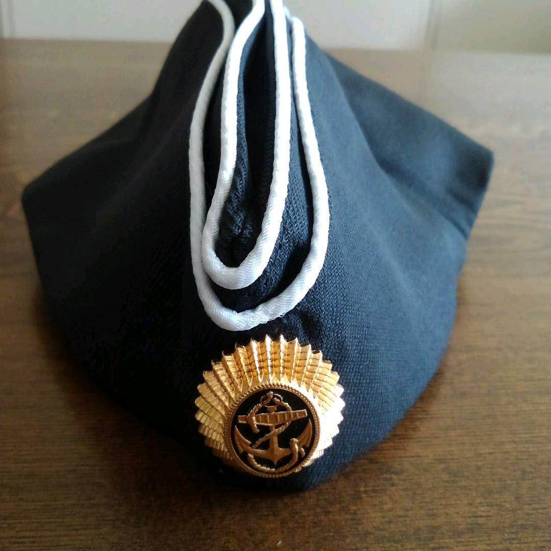 SV026-b】ロシア・ソビエトのミリタリー、ロシア海軍の軍帽(ピロトカ