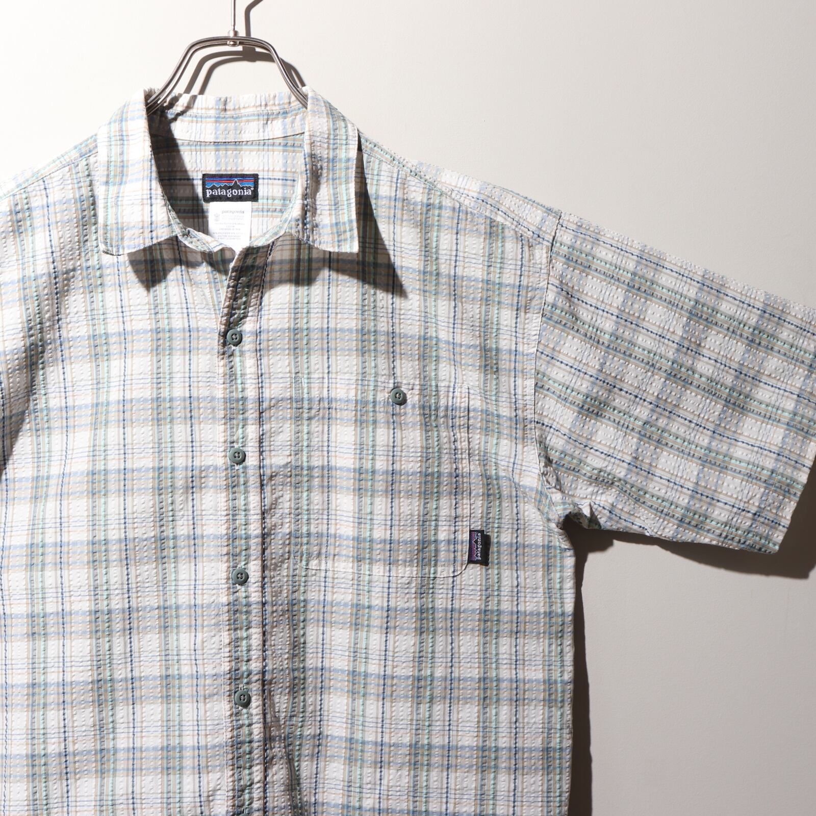 美品 M かゆい 10年 白 Patagonia パッカーウェアシャツ パタゴニア 
