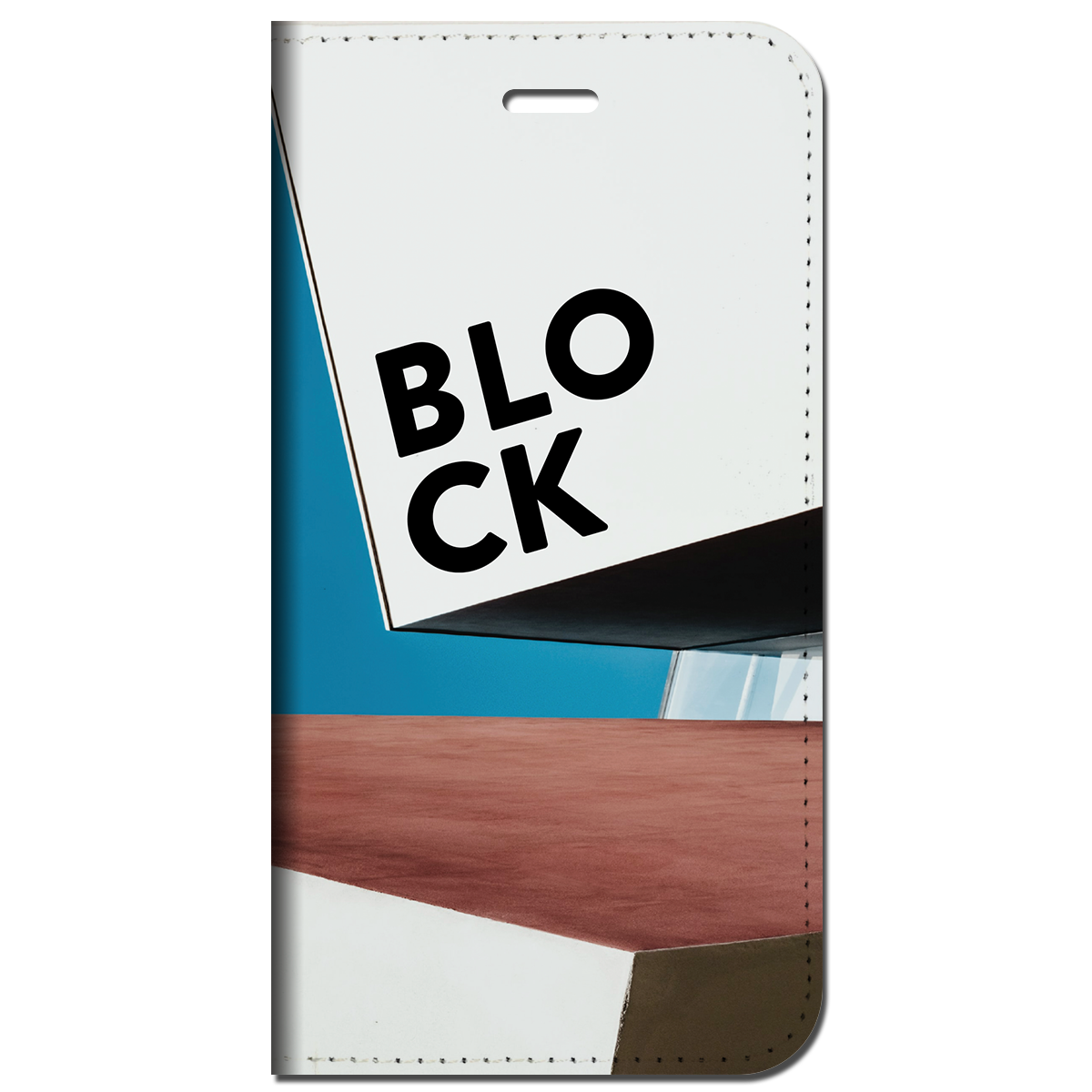 iPhone対応 スマホ 手帳型ケース アーキテクチャー ブロック アート 【iPhone16 / iPhone16e / iPhoneSE 他 iPhone各機種対応】 st54