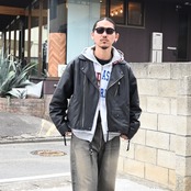 CCU(シーシーユー),sandwater(サンドウォーター)ダブルライダースジャケットstyle