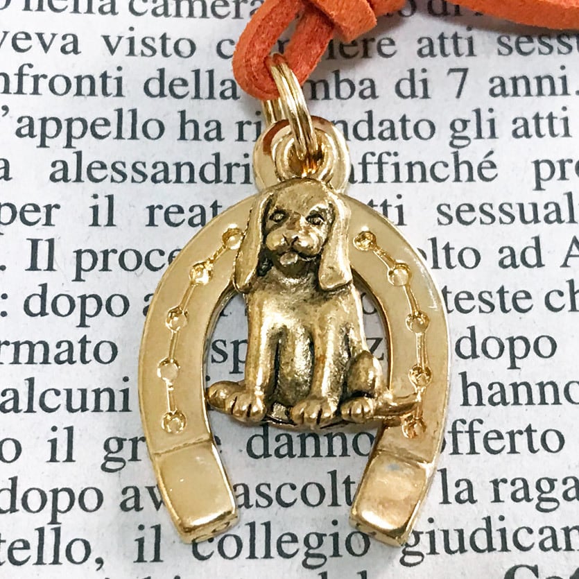 幸運の馬蹄アクセサリー 犬 いぬ イヌ 1 ビーグル いつも側にいる 誠実な心 人間関係運 伊太利亜市場プントウーノ