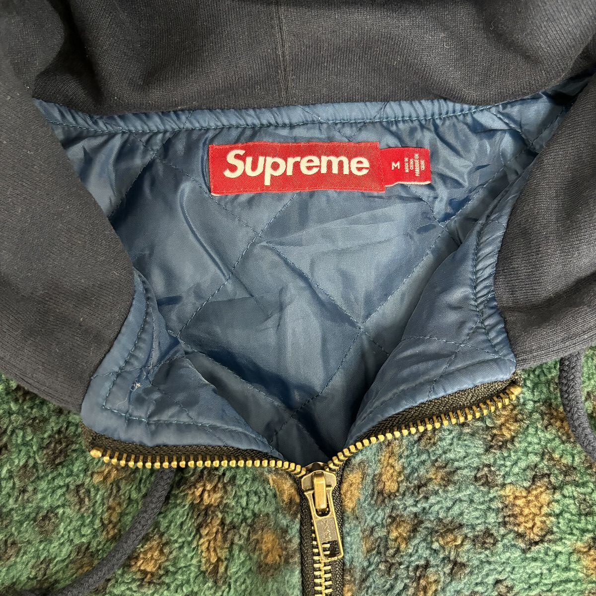 Supreme/シュプリーム【23AW】Fleece Zip Up Hooded Shirt Leopard  