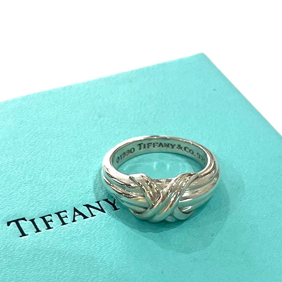 old tiffany オールドティファニー 3点セット シグネチャーリング TIFFANY&CO.】【8号 】2384 ティファニー シグネチャーリング