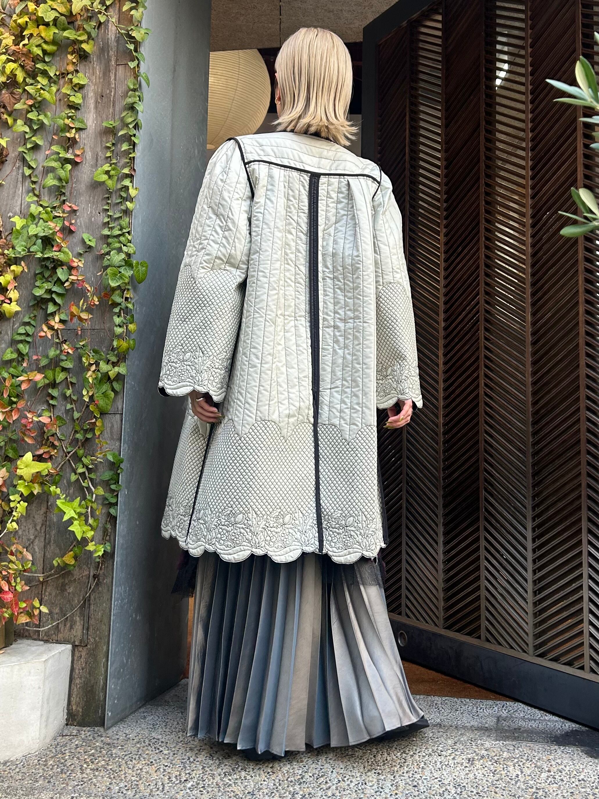 24AW】FUMIE TANAKA フミエタナカ / mix quilt rever coat | TRENT 