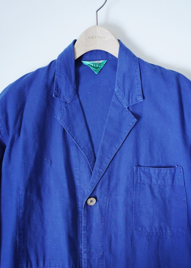 60's French vintage 3B cotton long jacket