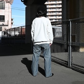 BOWWOW(バウワウ) AIRBORNE加工スウェット、40〜50年代ワークパンツコーディネート