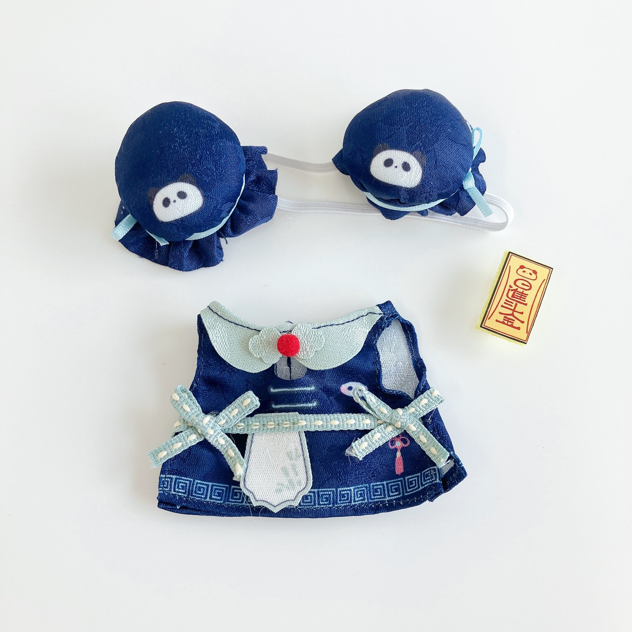 10cm】衣装セット パンダキョンシー ガール | Little Closet │ ぬい服 